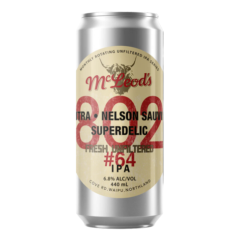 McLeod's 802 #64 Fresh Unfiltered IPA 440mL