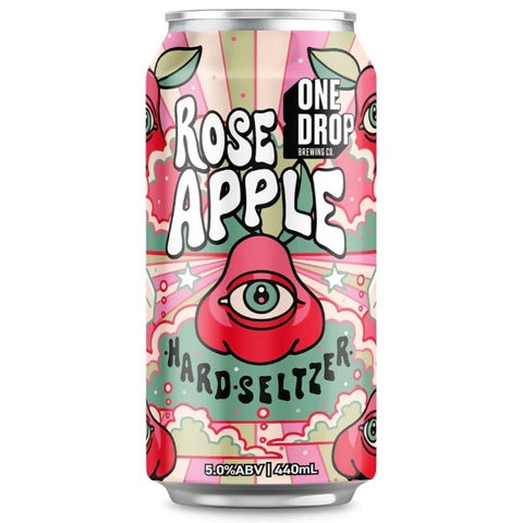 One Drop Brewing Rose Apple Hard Seltzer 440mL