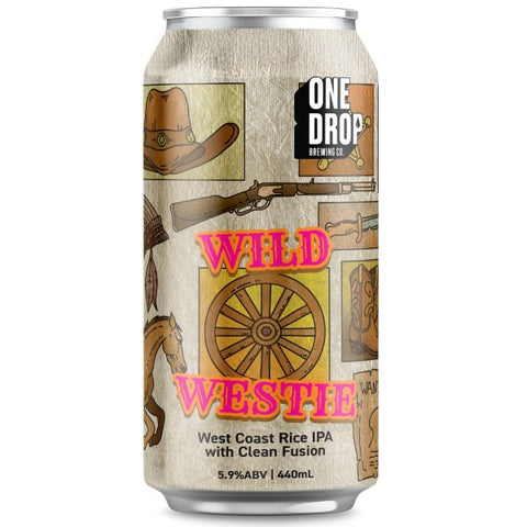 One Drop Brewing Wild Westie Cali IPA 440mL