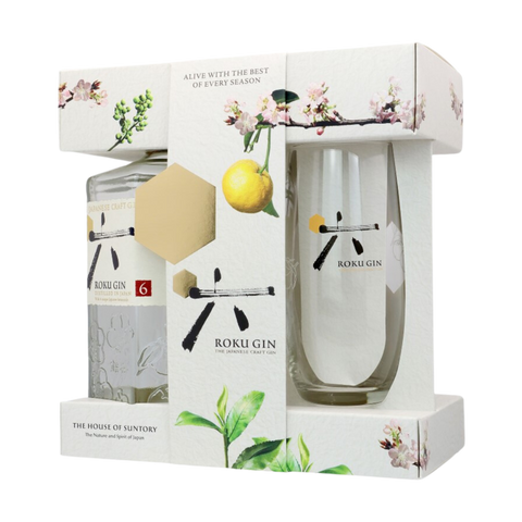 Suntory Roku Japanese Gin 700mL + Glass Giftpack