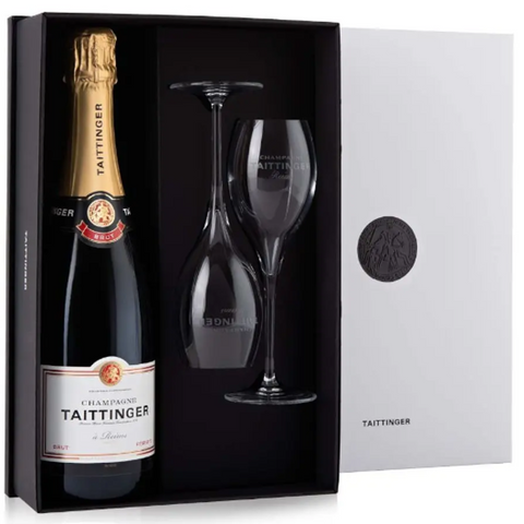 Taittinger Brut NV + 2 Glasses Gift Pack