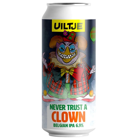 Uiltje Never Trust A Clown Belgian IPA 440mL