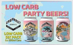 Urbanaut Low Carb 3 x 2 Mixed Pack 6x330mL