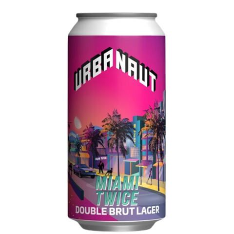 Urbanaut 'Miami Twice' Double Brut Lager 440mL