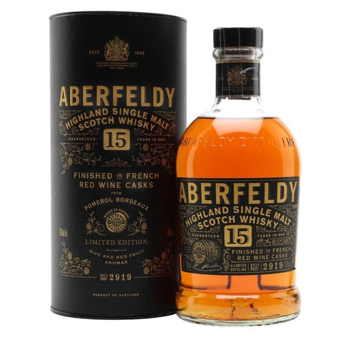 Aberfeldy 15yo Red Wine Cash Finish Single Malt 700mL