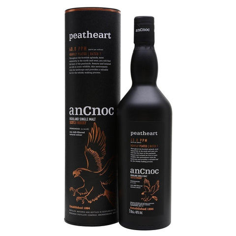 AnCnoc Peatheart Single Malt 700mL