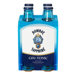 Bombay Sapphire Gin + Tonic 4x275mL