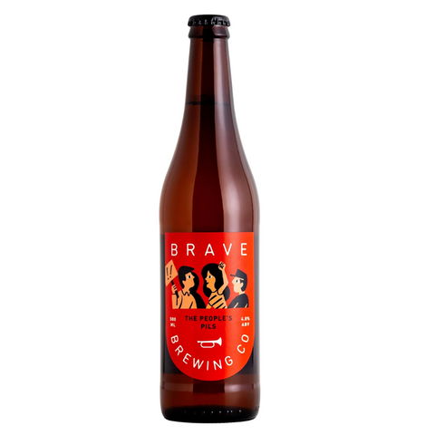 Brave Brewing Peoples Pilsner 500mL