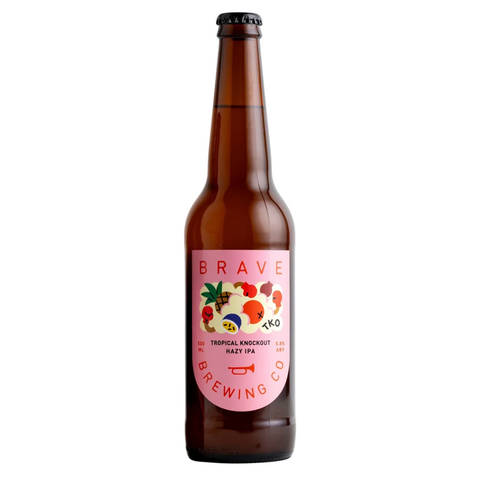 Brave Brewing Co. Tropical Knockout Hazy IPA 500mL