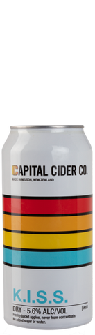 Capital Cider K.I.S.S Dry Cider 440mL - The Hamilton Beer & Wine Co