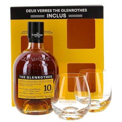 Glenrothes 10yo 700mL + 2 Glasses Giftpack