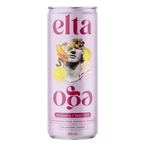 Elta Ego Cocktails Non Alcoholic Raspberry & Yuzu GnT 4x250mL