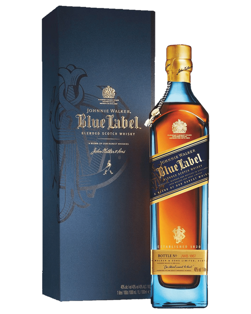 ウイスキー Johnnie Walker Blue Label 1L 40% 1000ml Johnnie Walker Blue Label with Gift Box. 1L – Executive