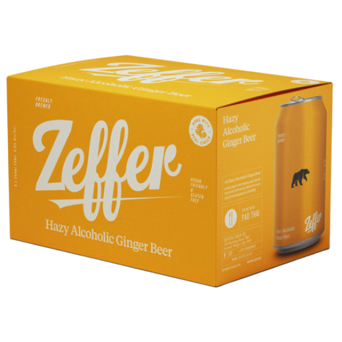 Zeffer Hazy Ginger Beer 6x330mL Can