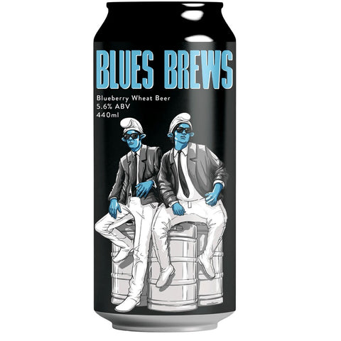 Double Vision Blues Brews Blueberry Wheat Beer 440mL