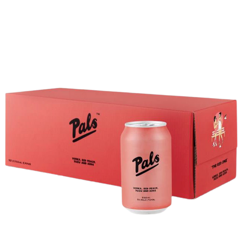 Pals 'The Red' Peach, Yuzu & Soda 0% 10x330mL