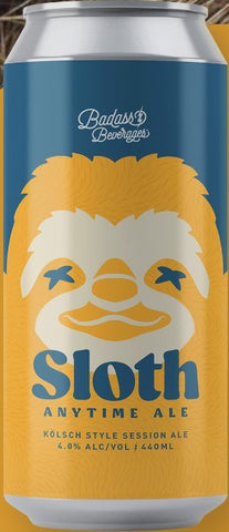 Badass Beverages Sloth Anytime Ale Kolsh Style 440mL