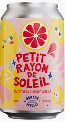Garage Project Petit Rayon de Soleil Grapefruit & Rhubarb Witbier 330mL