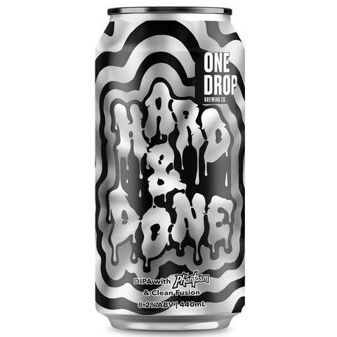 One Drop Brewing Hard & Done Double IPA 440mL
