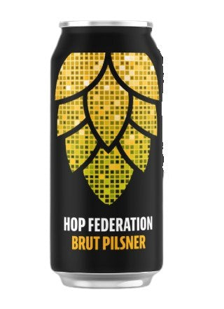 Hop Federation Brut Pilsner 440mL