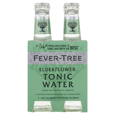 Fever Tree Elderflower Tonic 4x200mL