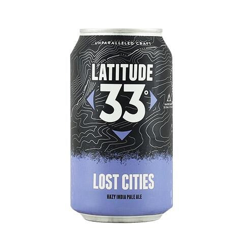 Latitude 33 Lost Cities Hazy IPA 355mL