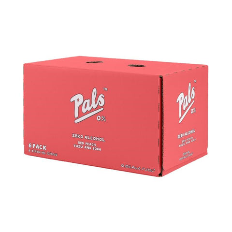 Pals 'The Red' Peach, Yuzu & Soda 0% 6x330mL