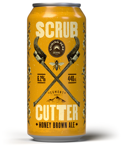 Shining Peak 'Scrub Cutter' Honey Brown Ale 440mL