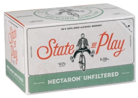 State of Play non Alcoholic Nectaron Unfiltered Pale Ale 6x330mL