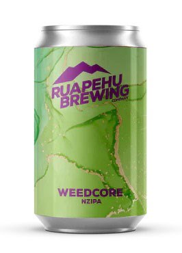 Ruapehu Brewing Weedcore NZ IPA 330mL