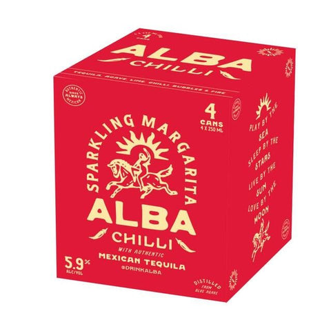Alba Chilli Sparkling Margarita 4x250mL