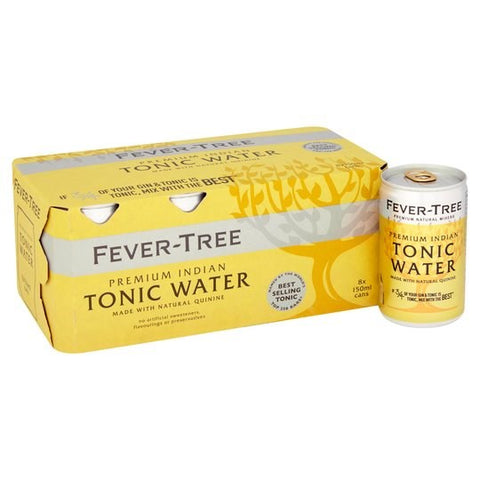 Fever Tree Premium Indian Tonic 8x150mL Cans