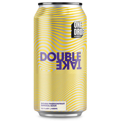 One Drop Brewing Double Take Passionfruit Imperial Sour 440mL