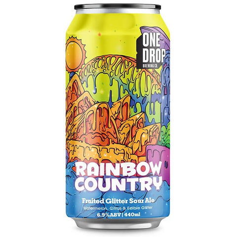 One Drop Brewing Rainbow Country Fruited Glitter Sour Ale 440mL